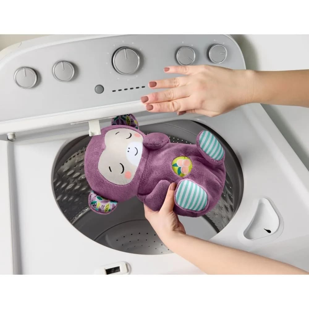Fisher-Price Soothe ‘n Snuggle Purple Monkey Plush Sound Machine with Breathing Motion & Lights | Newborns 0+ Months - view 4