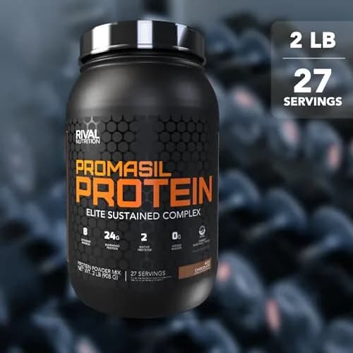 Rival Nutrition Promasil Protein Powder (Rich Chocolate, 0.91kg) | 24g Protein, Multi-Source Blend, USA Import thumbnail 4