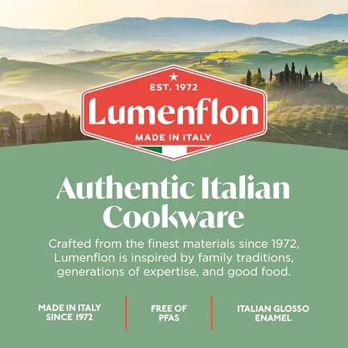 Lumenflon Deco 9.5” Nonstick Frying Pan Skillet | Italian Made, PFAS-Free, Dishwasher & Metal Safe, High Walls, Gray thumbnail 6