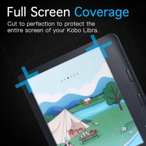 MoKo Anti-Glare Screen Protector for Kobo Libra Colour 7 Inch 2024 / Libra 2 E-Reader 7" 2021 | 3 Pack Matte PET Film thumbnail 6