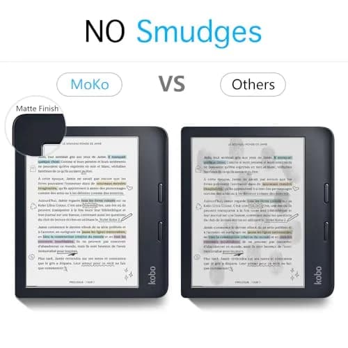 MoKo Anti-Glare Screen Protector for Kobo Libra Colour 7 Inch 2024 / Libra 2 E-Reader 7" 2021 | 3 Pack Matte PET Film thumbnail 3