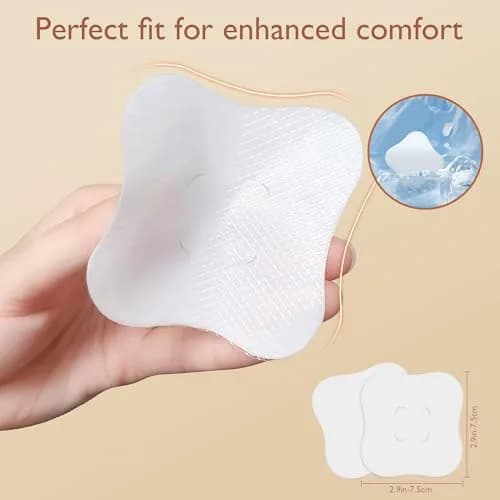 Momfree Cooling Nipple Pads for Breastfeeding 8 Count | Hydrogel Gel Pad Instant Cooling Relief thumbnail 6