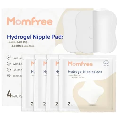 Momfree Cooling Nipple Pads for Breastfeeding 8 Count | Hydrogel Gel Pad Instant Cooling Relief thumbnail 1
