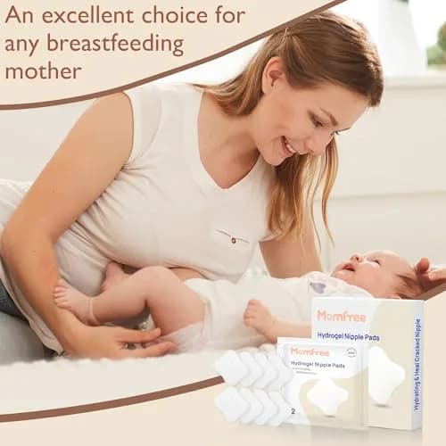 Momfree Cooling Nipple Pads for Breastfeeding 8 Count | Hydrogel Gel Pad Instant Cooling Relief thumbnail 9