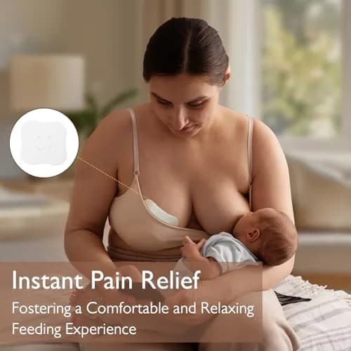 Momfree Cooling Nipple Pads for Breastfeeding 8 Count | Hydrogel Gel Pad Instant Cooling Relief thumbnail 2