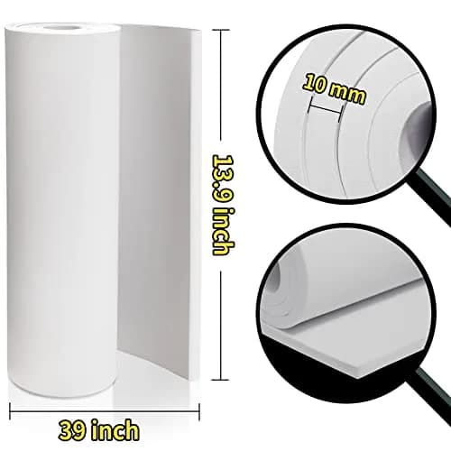 MEARCOOH White EVA Foam Sheets Roll 10mm Thick (99cm x 35.5cm) | Premium Craft Foam for Cosplay & Costumes thumbnail 2