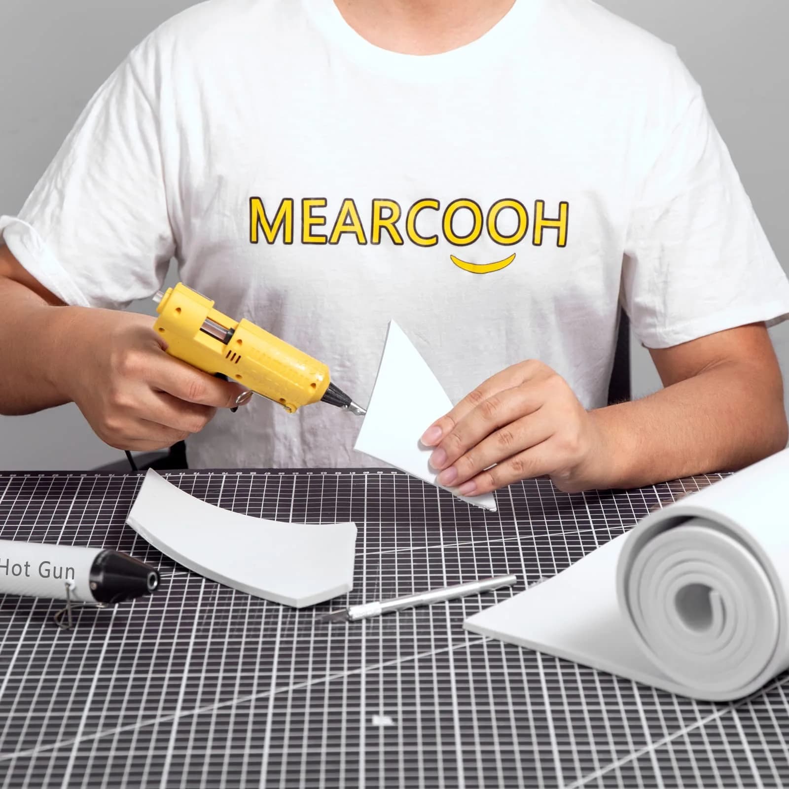 MEARCOOH White EVA Foam Sheets Roll 5mm Thick (150cm x 35.5cm) | Premium Cosplay Craft Foam for Beginners - view 5