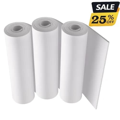 MEARCOOH White EVA Foam Sheets Roll 5mm Thick (150cm x 35.5cm) | Premium Cosplay Craft Foam for Beginners thumbnail 3