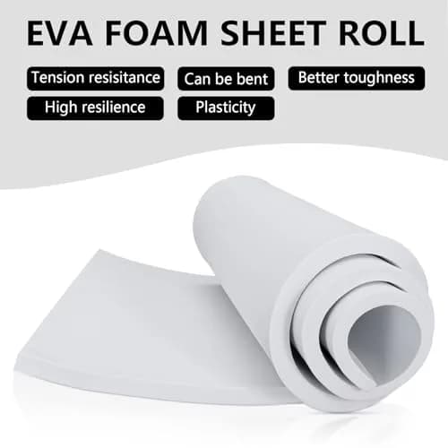 MEARCOOH White EVA Foam Cosplay Sheet Roll 1.5 cm (0.59 in) | Premium Craft Foam for Costumes thumbnail 4