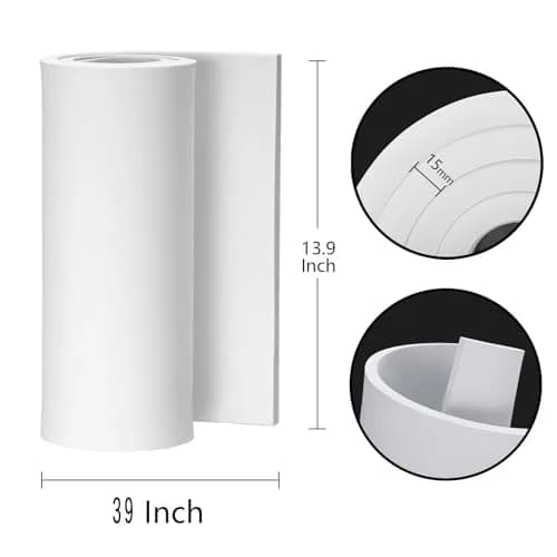 MEARCOOH White EVA Foam Cosplay Sheet Roll 1.5 cm (0.59 in) | Premium Craft Foam for Costumes thumbnail 2