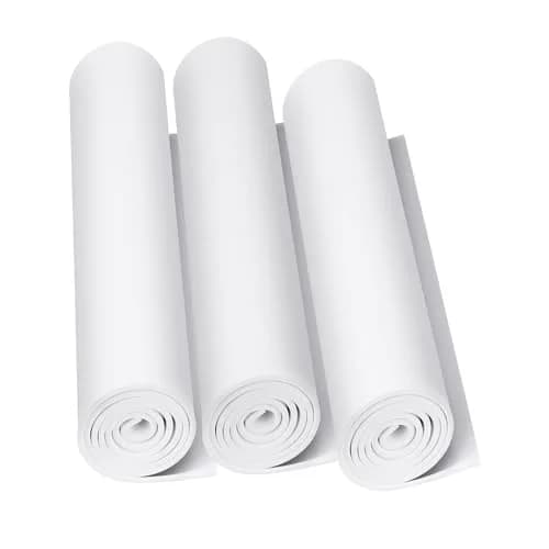 MEARCOOH White EVA Foam Sheets Roll 2mm Thick (124.5 x 34 cm) | Premium Craft Foam for Cosplay & DIY Projects thumbnail 1