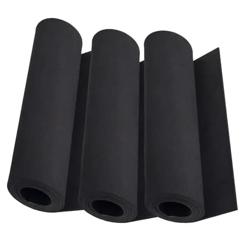MEARCOOH 2mm Thick Black EVA Foam Sheets Roll (3-Pack, 13.5" x 49") | Premium Craft Foam for Cosplay thumbnail 1