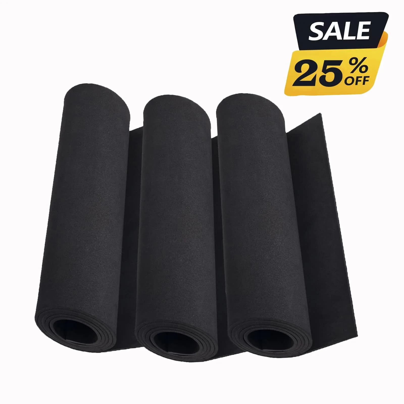 MEARCOOH 2mm Thick Black EVA Foam Sheets Roll (3-Pack, 13.5" x 49") | Premium Craft Foam for Cosplay - view 3
