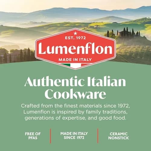 Lumenflon Rigoletto 9.5” Nonstick Frying Pan Skillet | Italian Craftsmanship & Induction Ready thumbnail 4
