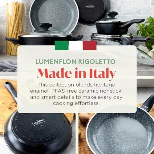 Lumenflon Rigoletto 9.5” Nonstick Frying Pan Skillet | Italian Craftsmanship & Induction Ready thumbnail 2