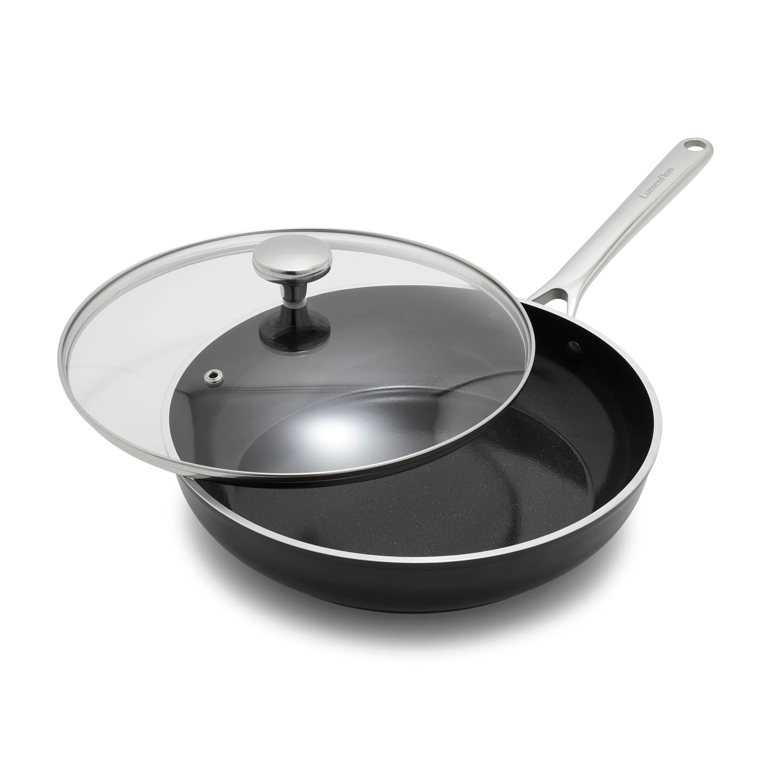 Lumenflon Orfeo 3QT Nonstick Saute Pan with Lid | Italian Made, Diamond Ceramic, Induction Ready, Dishwasher Safe - main product image