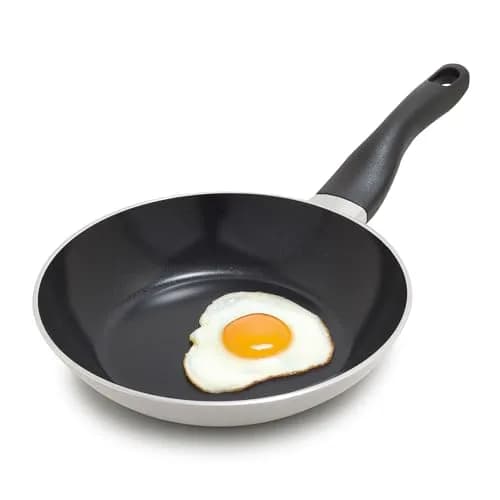 Lumenflon Deco 9.5” Nonstick Frying Pan Skillet | Italian Made, PFAS-Free, Dishwasher & Metal Safe, High Walls, Taupe thumbnail 1