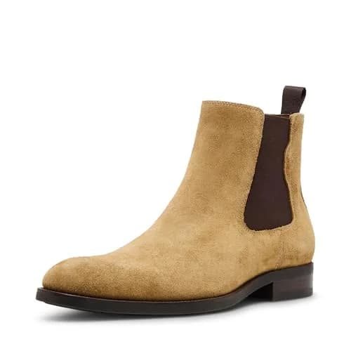 Steve Madden Footwear Mens Brompton Chelsea Boot 11 | Classic Tan Suede Casual Style thumbnail 1
