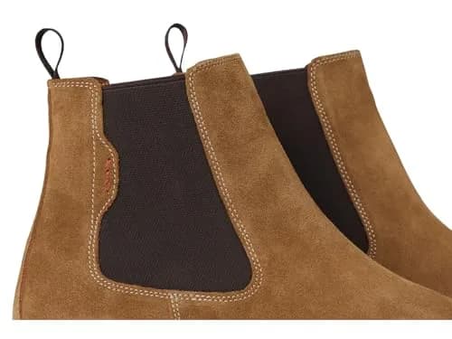 Steve Madden Footwear Mens Brompton Chelsea Boot 11 | Classic Tan Suede Casual Style thumbnail 2