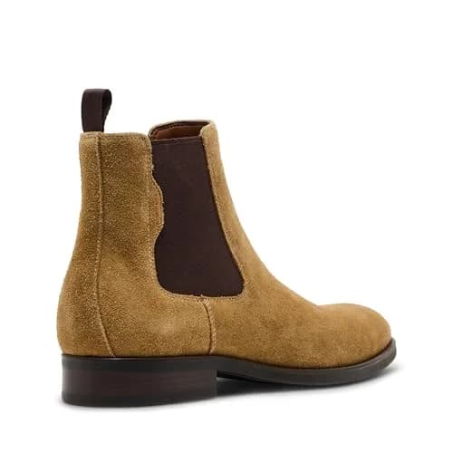 Steve Madden Footwear Mens Brompton Chelsea Boot 11 | Classic Tan Suede Casual Style thumbnail 3