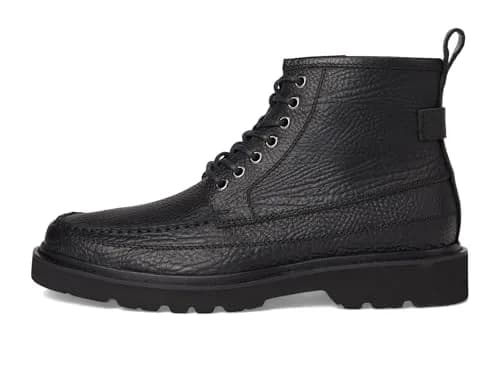 Steve Madden DAVISTON Chukka Boot 13 | Black Leather, Lug Heel, Casual Style thumbnail 4