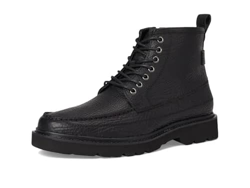 Steve Madden DAVISTON Chukka Boot 13 | Black Leather, Lug Heel, Casual Style thumbnail 7