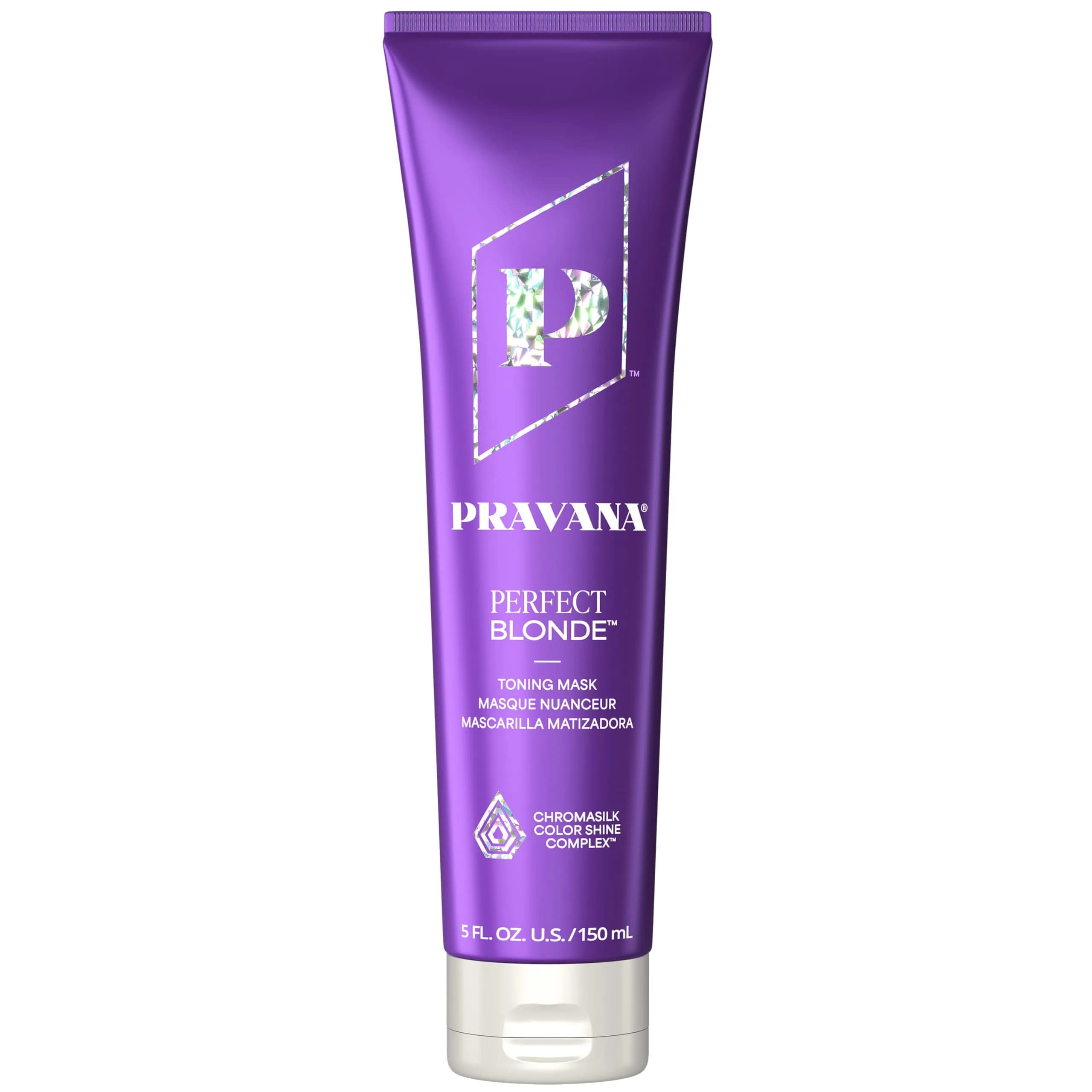 Pravana The Perfect Blonde Purple Toning Masque Treatment | Neutralizes Brassiness & Adds Shine (105 words)