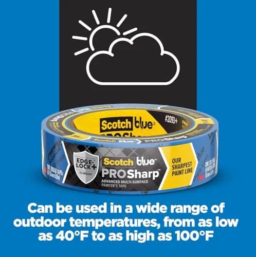 ScotchBlue PROSharp Painter's Tape 0.94 in x 60 yd | Sharp Lines, 21-Day Removal, Indoor & Outdoor Use thumbnail 6