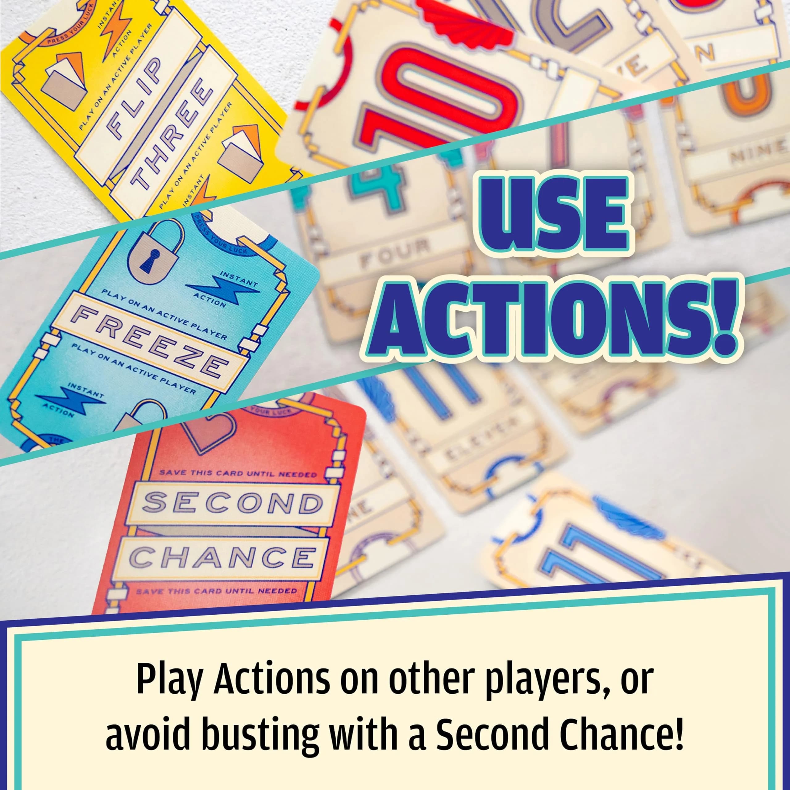 USAOPOLY Flip 7 Card Game - Press-Your-Luck Party Card Game for Family Game Night, Ages 8+ - view 3