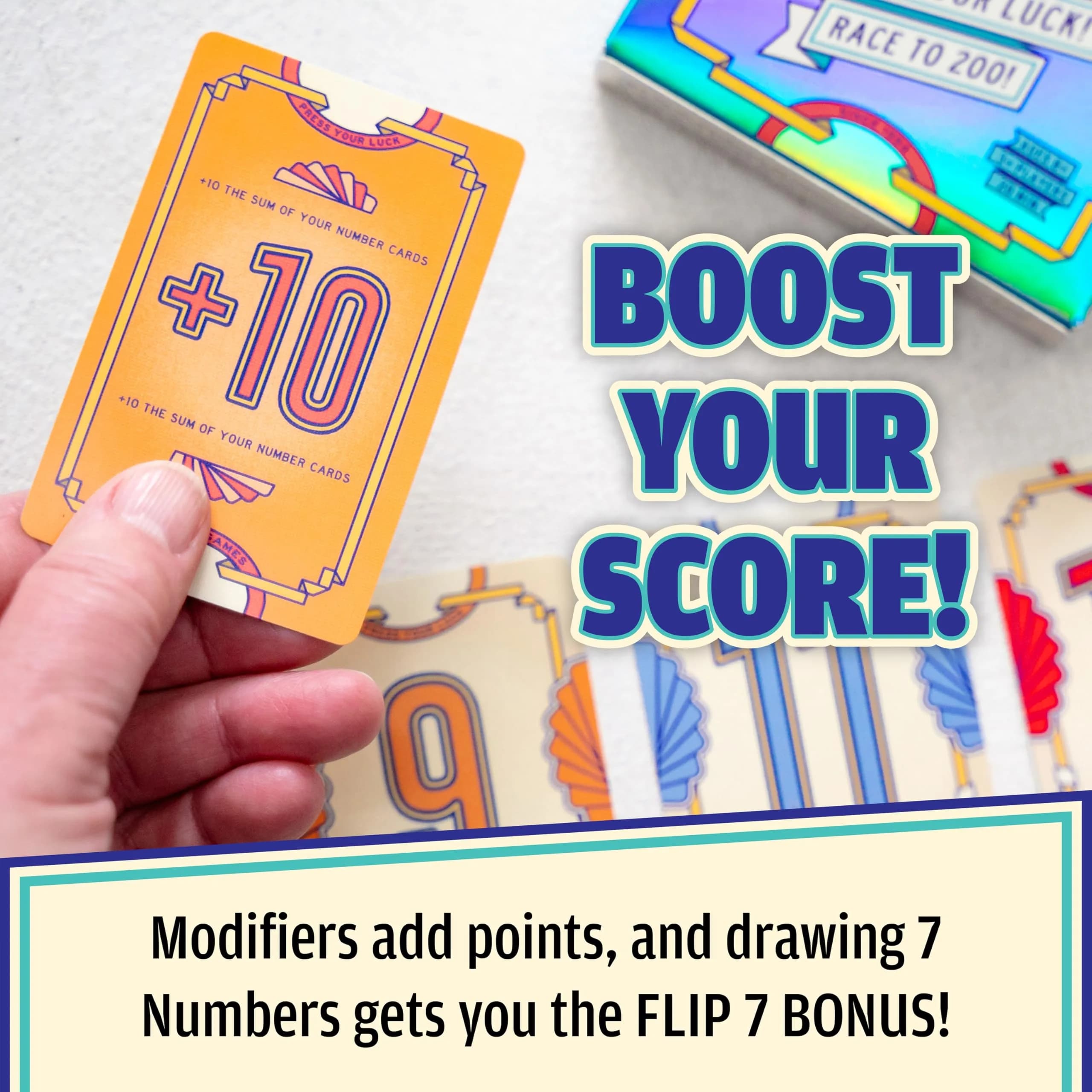 USAOPOLY Flip 7 Card Game - Press-Your-Luck Party Card Game for Family Game Night, Ages 8+ - view 4