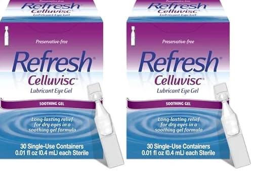 Refresh Celluvisc Lubricant Eye Gel 0.01 Fl Oz Single-Use Containers (Pack of 2) | Preservative-Free Dry Eye Relief thumbnail 1