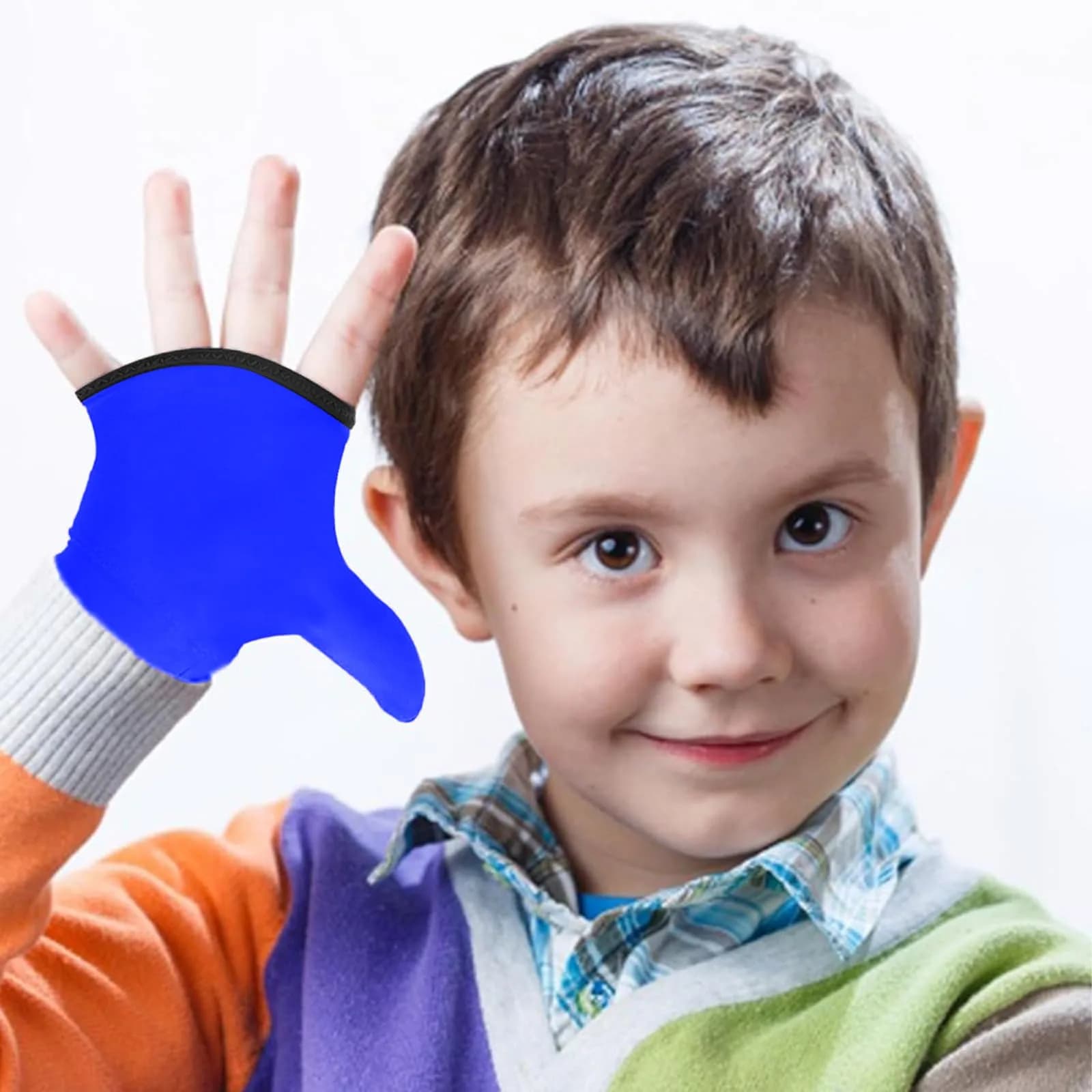 Yxmeiguo Blue/1 Finger Thumb Sucking Guard Gloves for Kids | One Size - view 4