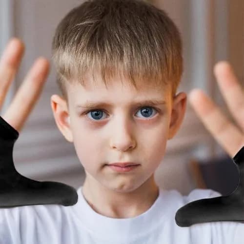 Yxmeiguo Kids Thumb Sucking Guard Gloves | Anti Nail Biting Finger Protector for Ages 5-12 thumbnail 5