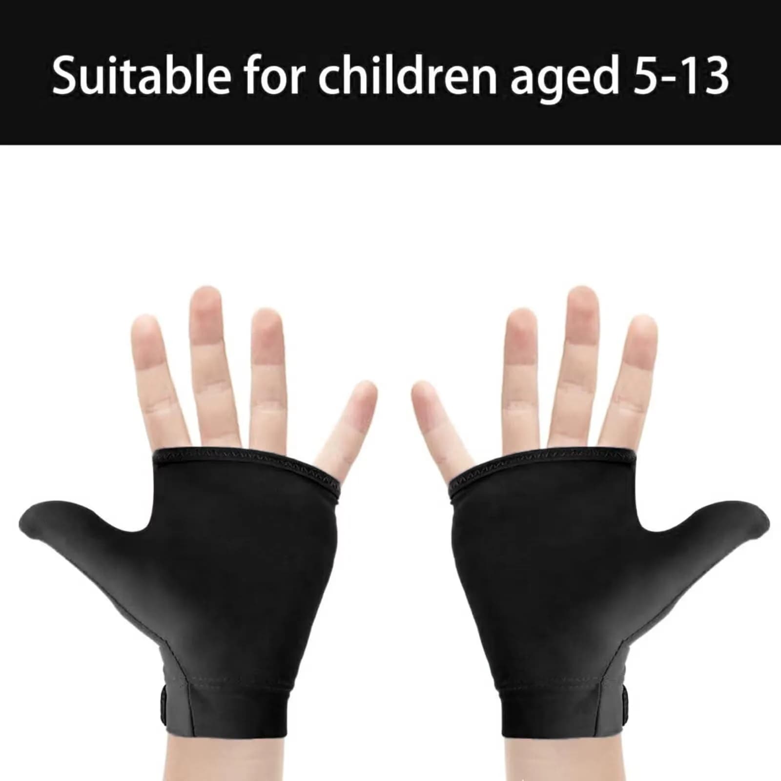 Yxmeiguo Black/1 Finger Thumb Sucking Guard Glove for Kids Ages 5-12 | One Size - view 2