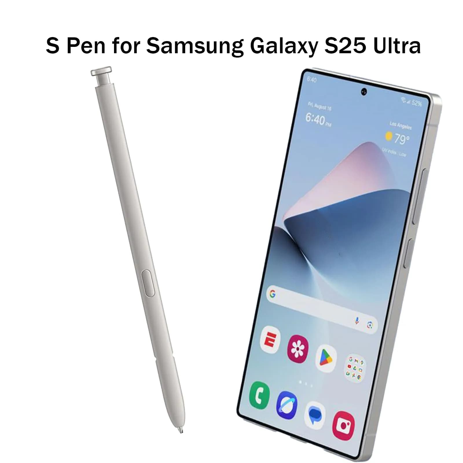 Dogxiong Galaxy S25 Ultra S Pen Stylus for Samsung Galaxy S25 Ultra 5G, Light Gray | 4096 Pressure Levels - view 3