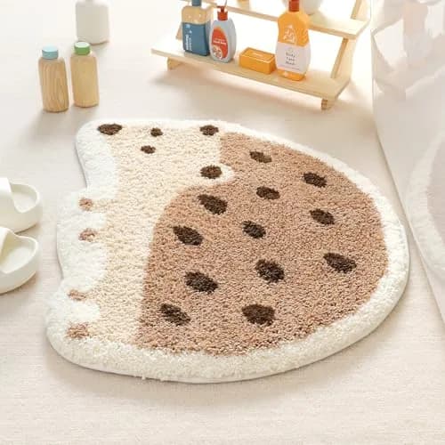 Molesun Hedgehog Bath Mat 20x28 inches | Soft Absorbent Microfiber Bath Rug with Non-Slip TPR Backing thumbnail 3