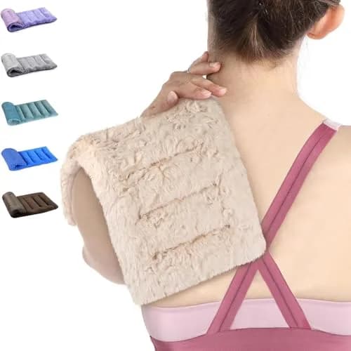 SuzziPad Microwave Heating Pad 7"X16" Beige | Moist Heat for Muscle Soreness & Fatigue — Beige
