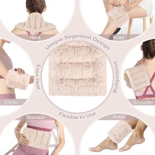 SuzziPad Microwave Heating Pad 7"X16" Beige | Moist Heat for Muscle Soreness & Fatigue thumbnail 5