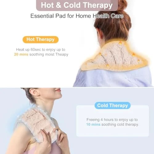 SuzziPad Microwave Heating Pad 7"X16" Beige | Moist Heat for Muscle Soreness & Fatigue thumbnail 6