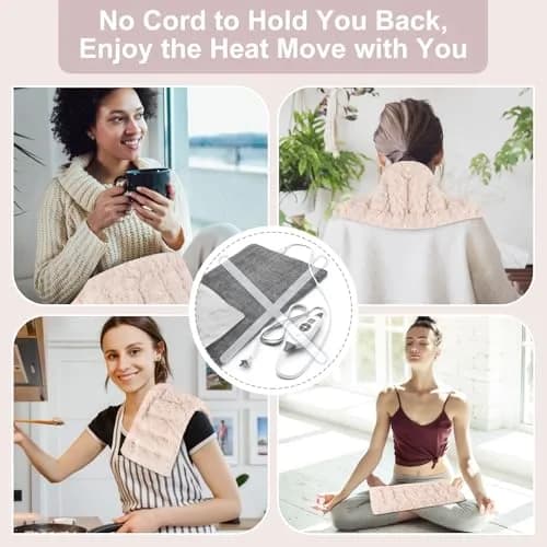 SuzziPad Microwave Heating Pad 7"X16" Beige | Moist Heat for Muscle Soreness & Fatigue thumbnail 7