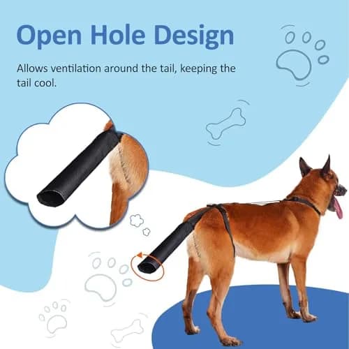 BARKLESS Dog Tail Protector for Medium & Large Dogs | Wound Cover & Recovery Aid thumbnail 5