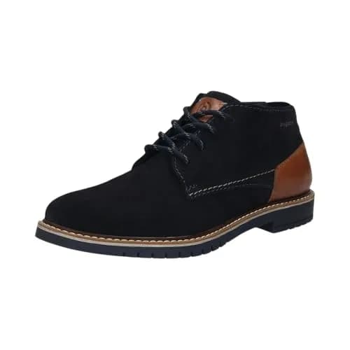 bugatti Men's Lace-Up Boots, Cold Lining, Dark Blue 4100 | Casual Oxford Boot for Men thumbnail 1