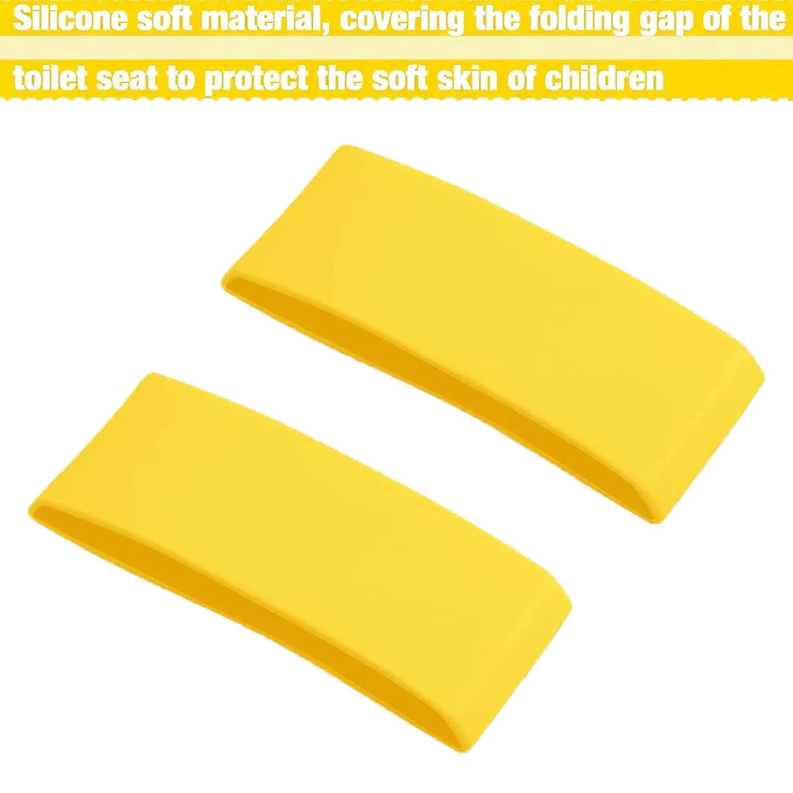 PandaEar Folding Travel Toilet Seat for Kids | Yellow Silicone Potty Training Seat with Non-Slip Pads (1 Unit) thumbnail 6