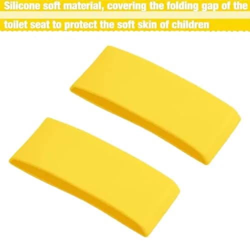 PandaEar Folding Travel Toilet Seat for Kids | Yellow Silicone Potty Training Seat with Non-Slip Pads (1 Unit) thumbnail 6