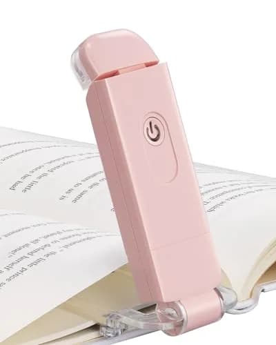 DEWENWILS Grass Green Clip-On Book Reading Light - USB Rechargeable, Adjustable Brightness & Color Temp - main product image