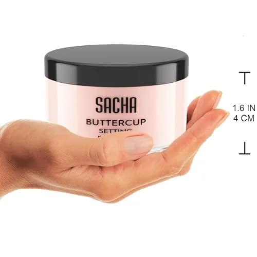 Sacha Buttercup Rosé Setting Powder 1.75 oz | All Skin Tones, Long-Wear Matte Finish thumbnail 5