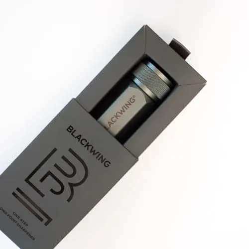 Blackwing One-Step Long Point Pencil Sharpener Grey | German Steel Blade, Machined Aluminum Body thumbnail 4