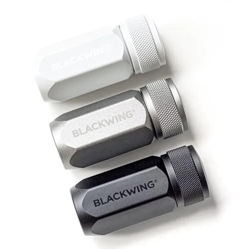 Blackwing One-Step Long Point Pencil Sharpener Grey | German Steel Blade, Machined Aluminum Body thumbnail 5