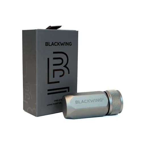 Blackwing One-Step Long Point Pencil Sharpener Grey | German Steel Blade, Machined Aluminum Body thumbnail 1