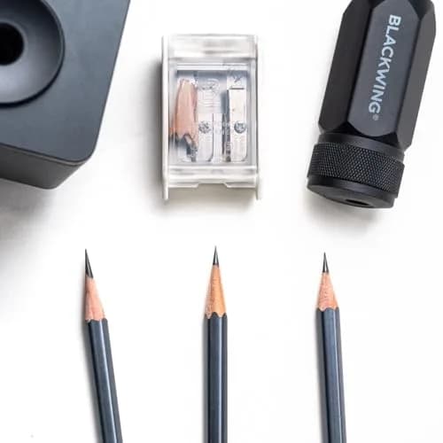 Blackwing One-Step Long Point Pencil Sharpener Grey | German Steel Blade, Machined Aluminum Body thumbnail 7